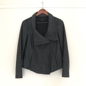 Ann Taylor Asymmetrical Zip Wool Moto Jacket 4